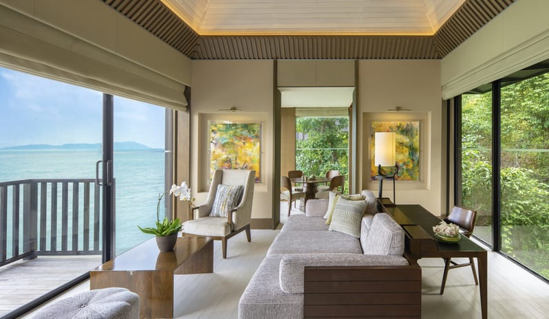 Ocean Front Villa Living Room